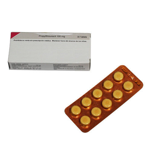 Methimazole Propylthiouracil แท็บเล็ต 50 มก. 100 มก. ยาเตรียมยา