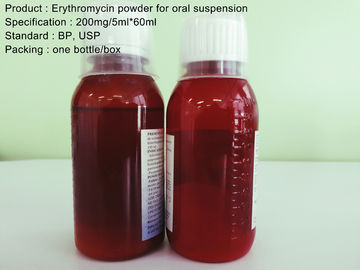 Erythromycin Powder สำหรับระงับช่องปากหนึ่งขวด / กล่อง, ยารับประทาน