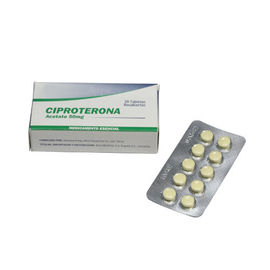 ยารับประทานยา Cyproterone Acetate เม็ดเสริม Luteinizing ฮอร์โมน 50 มก