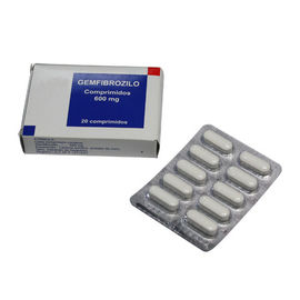 ยารักษาด้วยยาในช่องปากยาเม็ดควบคุมไขมันในเลือด Gemfibrozil 600 มก. แท็บเล็ต