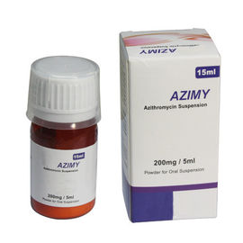 Azithromycin ระงับช่องปาก 200 มก. / 5 มล. ขวด 60ml, 100 มล. ขวดยายาน้ำเชื่อมแห้ง