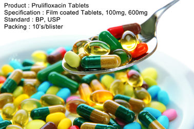 แท็บเล็ต Prulifloxacin ยาเม็ดเคลือบฟิล์ม 100 มก. 600 มก. ยารักษาโรคในช่องปาก