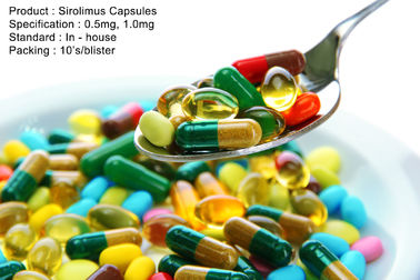 Sirolimus แคปซูล 0.5 มก., ยา 1.0 มก