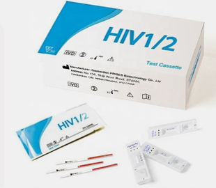 ชุดใบรับรอง Hiv ชุดทดสอบ / การทดสอบเลือด 2 อุปกรณ์ทดสอบ Rapid Rapid NCU / Ml Hiv
