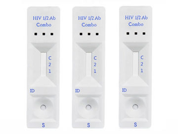 ชุดใบรับรอง Hiv ชุดทดสอบ / การทดสอบเลือด 2 อุปกรณ์ทดสอบ Rapid Rapid NCU / Ml Hiv