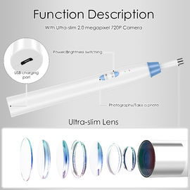 ครัวเรือนตรวจสอบกล้องพกพาไร้สาย JPG Otoscope สำหรับ Iphone และ Android