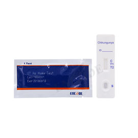 Chikungunya IgG / IgM ทั้งโลหิตชุดทดสอบความไวแสงสูง 10 - 15 นาทีเวลาอ่าน