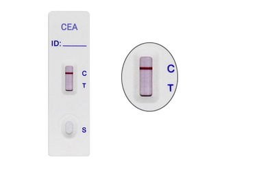 ตลับทดสอบแถบทดสอบอย่างรวดเร็วของ CEA Carcinoembryonic ที่แม่นยำใช้ WB / S / P