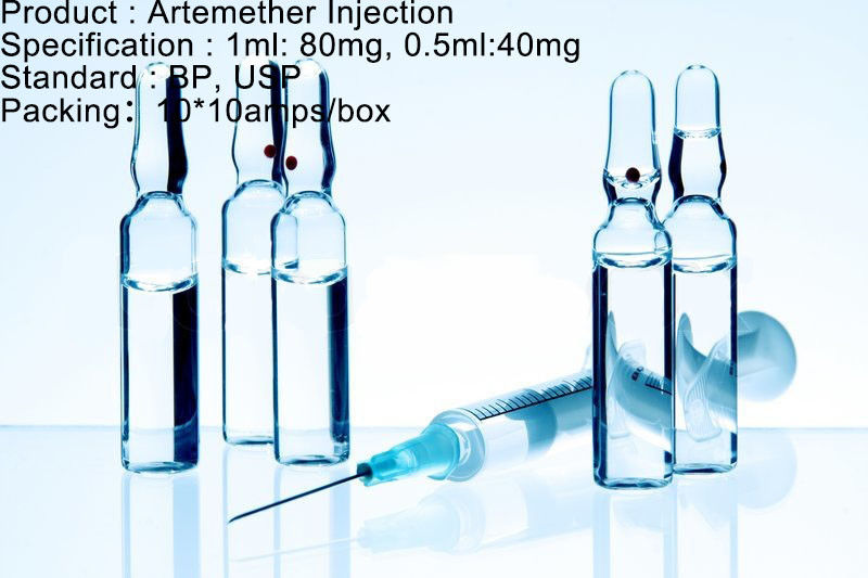 Antimalarial Agent Artemether การฉีดขนาดการให้ยา Antimalarial 80mg / 1ml 40mg / 0.5ml
