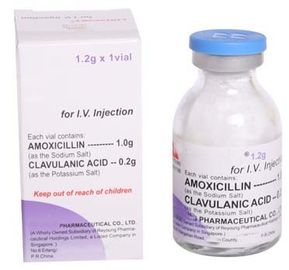 การฉีดผงแห้ง Amoxicillin Clavulanate Potassium