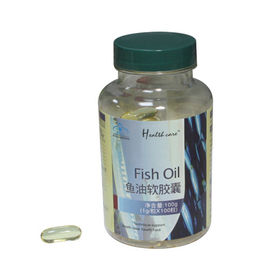 อาหารเสริมเพื่อสุขภาพหมวกปลาน้ำมันปลาอาหารเสริมน้ำมันปลา Softgels DHA + EPA 1 กรัม / เม็ด