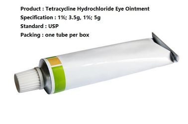 ยารักษาโรคตา Tetracycline ไฮโดรคลอไรด์ครีมบำรุงรอบดวงตา 1% 3.5g 1% 5g