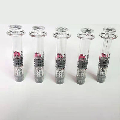 Luer Lock เติม 0.5ml 1ml เข็มฉีดยาแก้วแบบใช้แล้วทิ้งสำหรับน้ำมัน Cbd